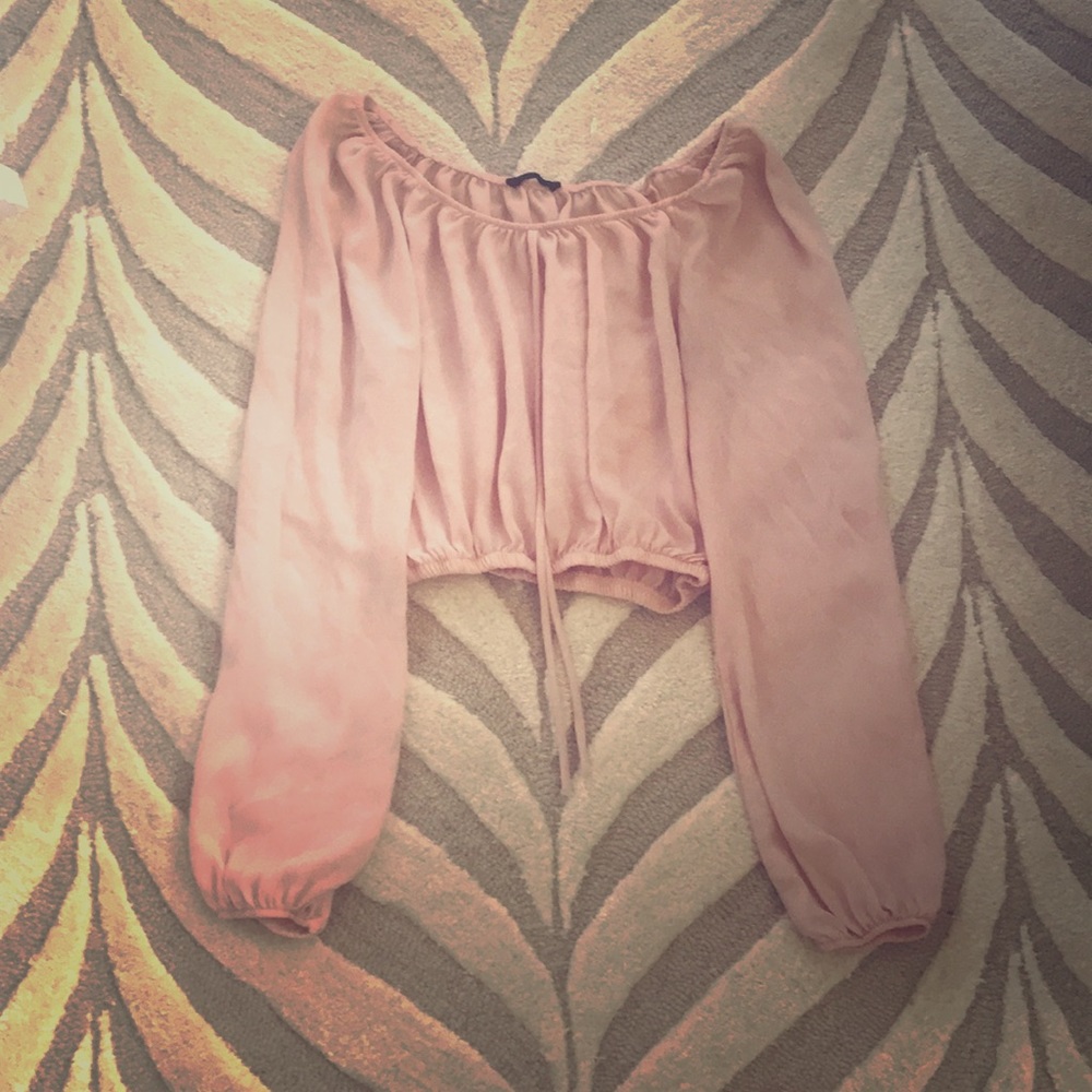 Light pink crop top